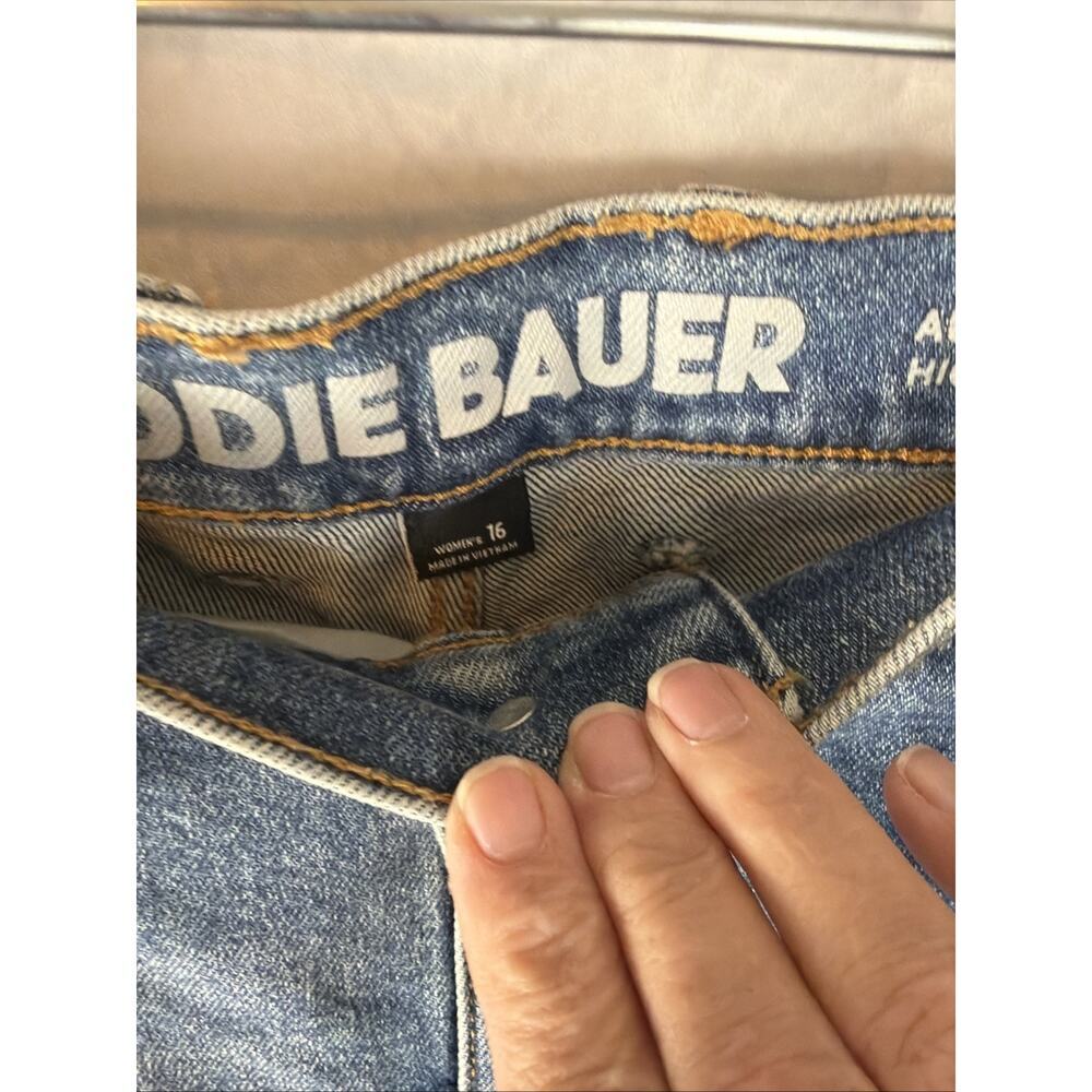Eddie Bauer Authentic Voyager High Rise Straight Crop Jean Vintage Size 16 85.00 - Picture 6 of 10